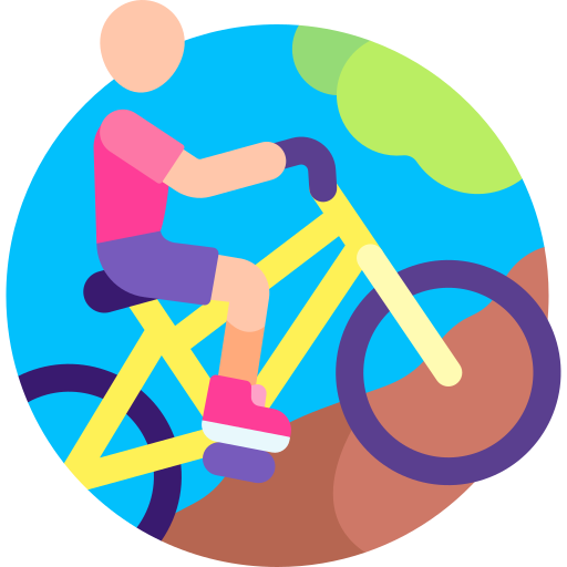 サイクリング Detailed Flat Circular Flat icon