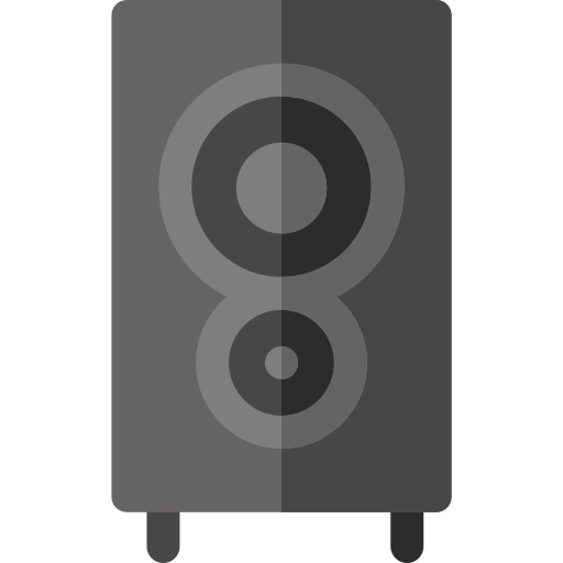 スピーカー Basic Rounded Flat icon