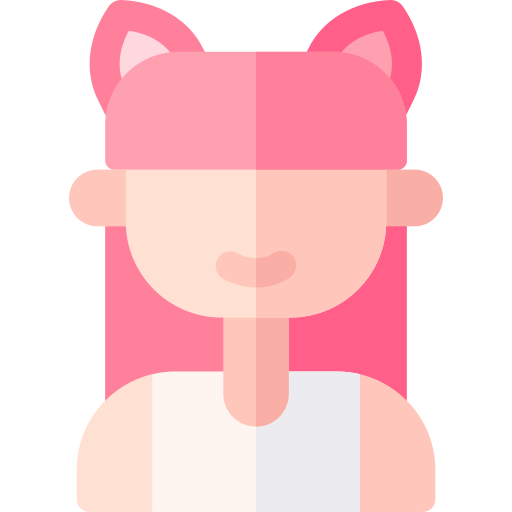 소녀 Basic Rounded Flat icon
