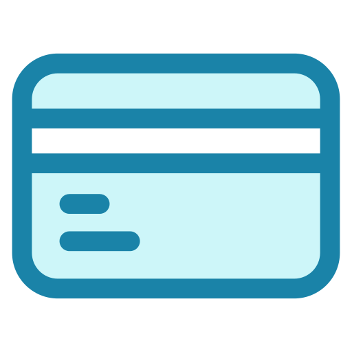 tarjeta de crédito Generic color lineal-color icono