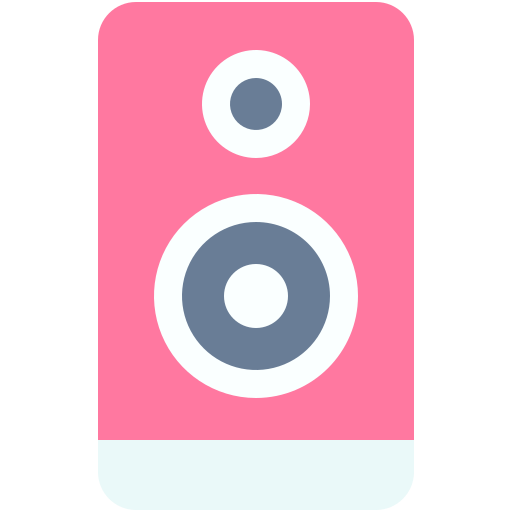 głośnik Generic color fill ikona