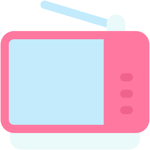 Старый телевизор Generic color fill иконка