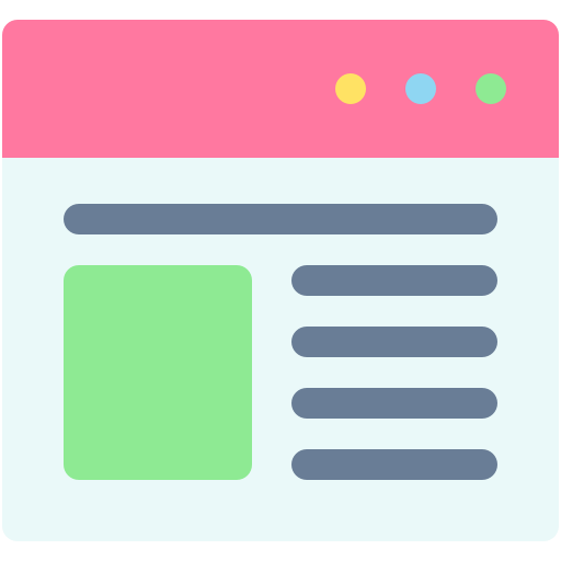 Webpage Generic color fill icon