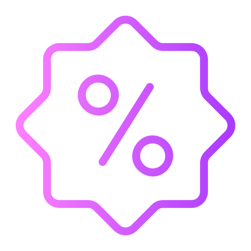 Badge Generic gradient outline icon