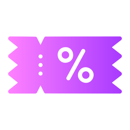 Coupon Generic gradient fill icon