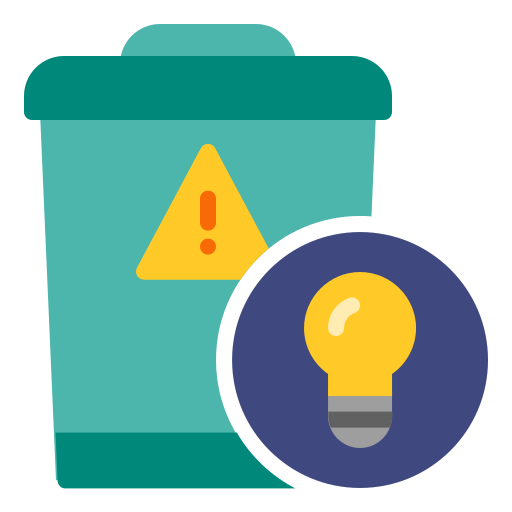 Waste bin Generic color fill icon