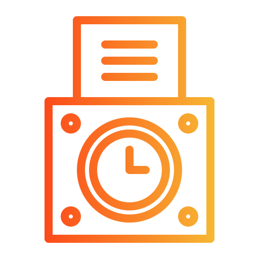 zegar Generic gradient outline ikona