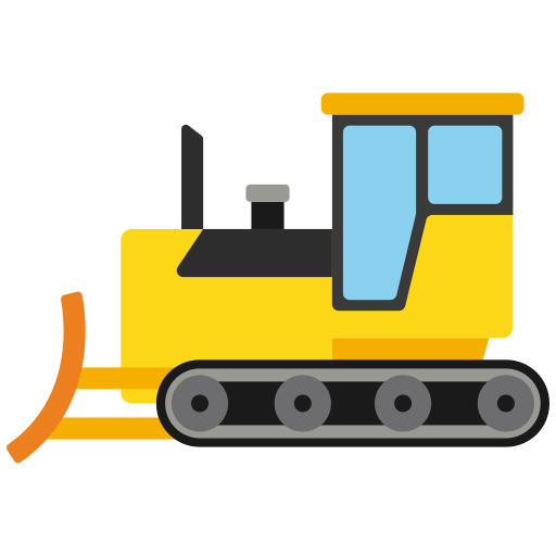 Bulldozer Generic color fill icon