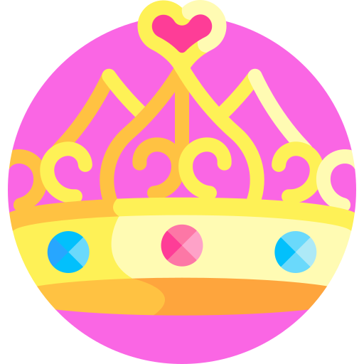 królowa Detailed Flat Circular Flat ikona
