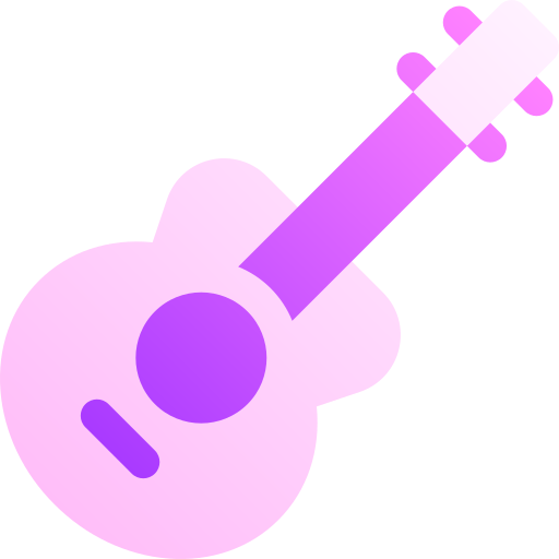 guitarra Basic Gradient Gradient icono
