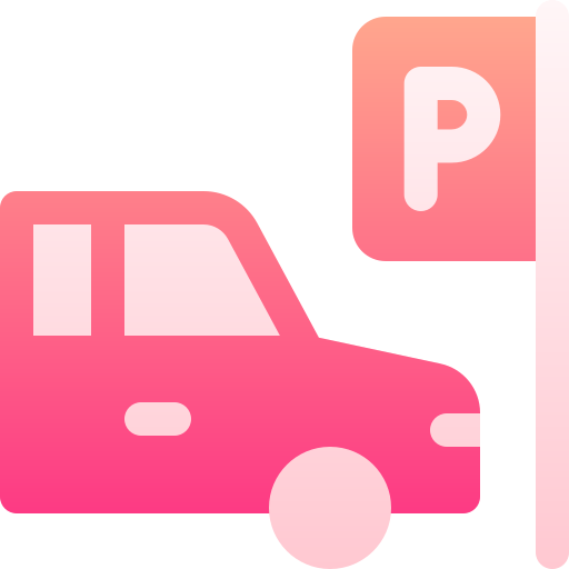 parkowanie samochodu Basic Gradient Gradient ikona
