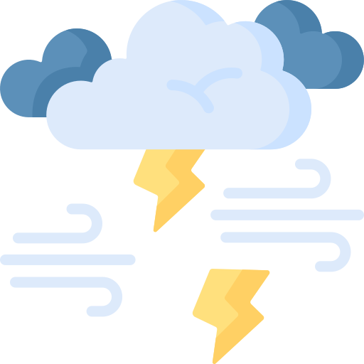 Thunderstorm Special Flat icon