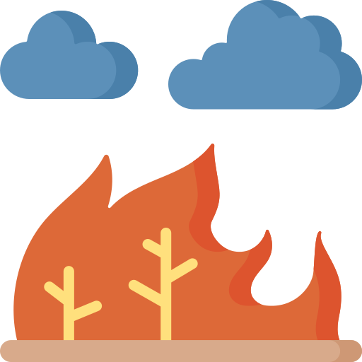 incendio forestal Special Flat icono