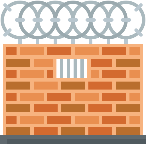 gevangenis Generic color fill icoon