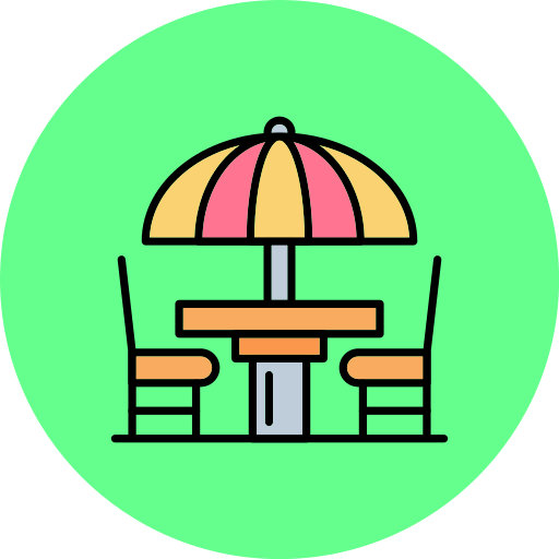terraza Generic color lineal-color icono