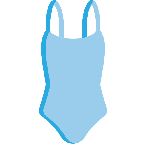 strój kąpielowy Generic color fill ikona