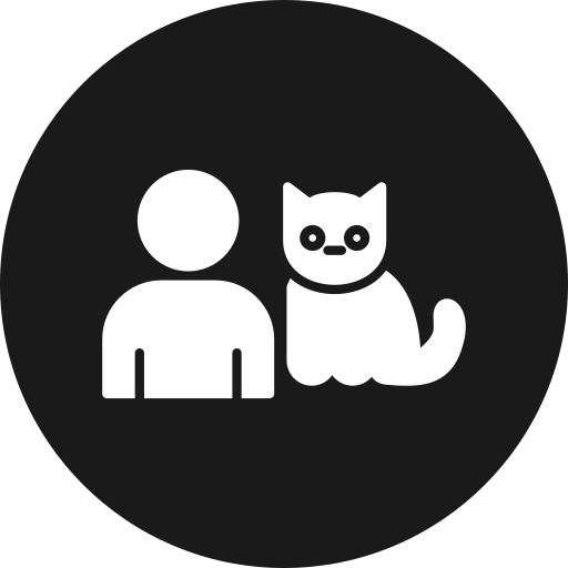 애완동물과 놀기 Generic black fill icon