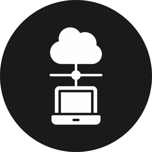 Cloud network Generic black fill icon