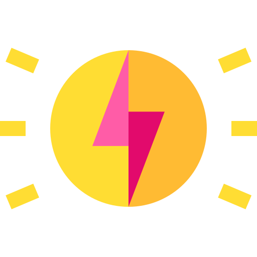 elektrizität Basic Straight Flat icon