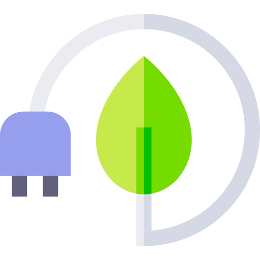 Сохранение энергии Basic Straight Flat иконка
