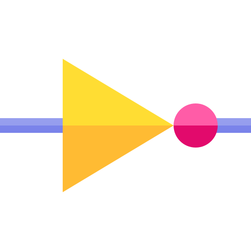 inversor Basic Straight Flat Ícone