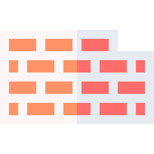 Brick wall Basic Straight Flat icon