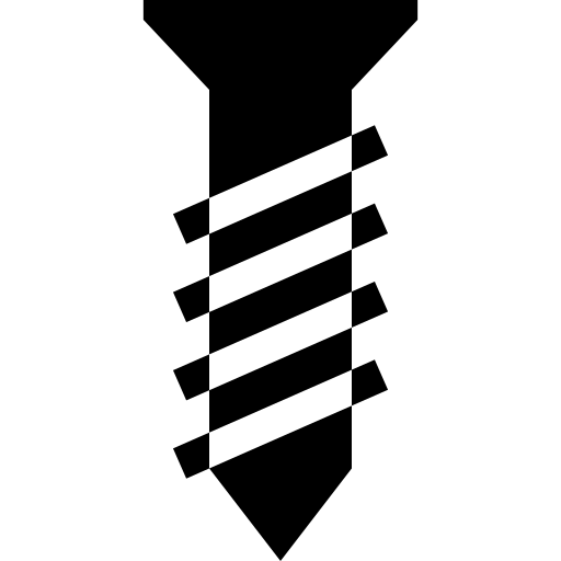 schroef Basic Straight Filled icoon