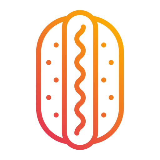 hotdog Generic gradient outline icoon