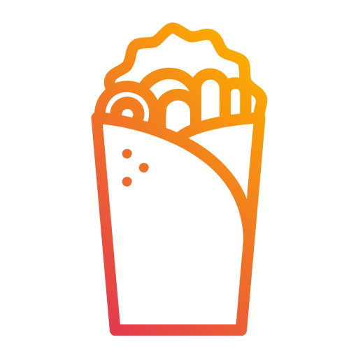 Kebab Generic gradient outline icon