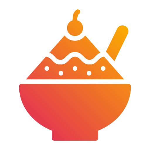 Shaved ice Generic gradient fill icon