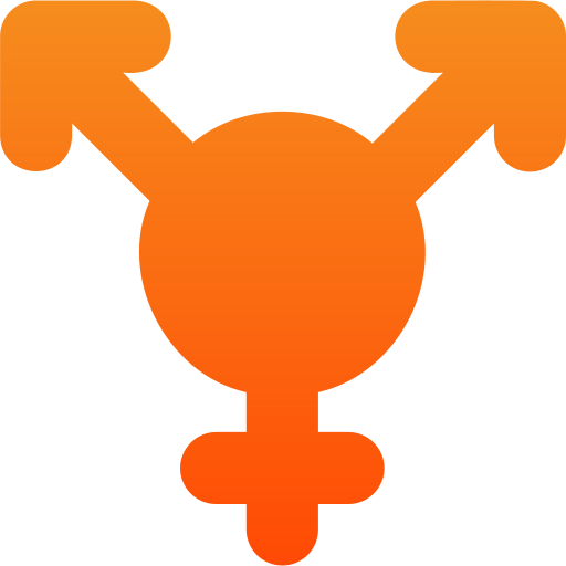 Male female Generic gradient fill icon