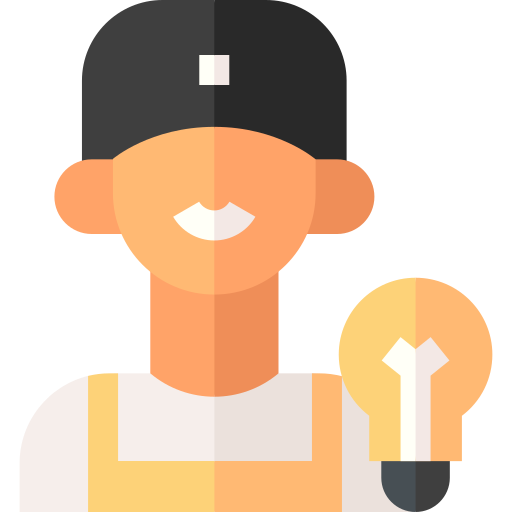 Electrician Basic Straight Flat icon