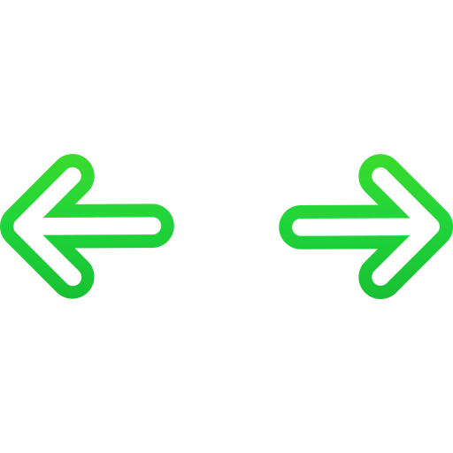 왼쪽 및 오른쪽 화살표 Generic gradient outline icon