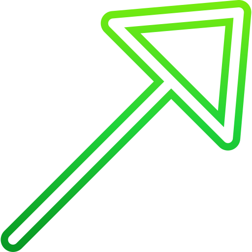 flecha diagonal Generic gradient outline icono