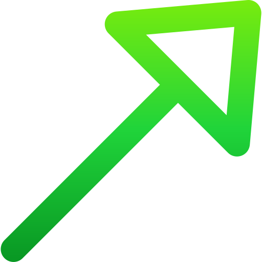 Diagonal arrow Generic gradient fill icon