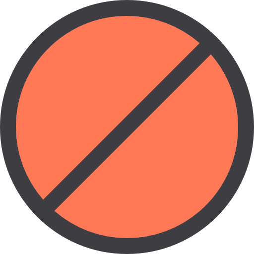 prohibido itim2101 Lineal Color icono