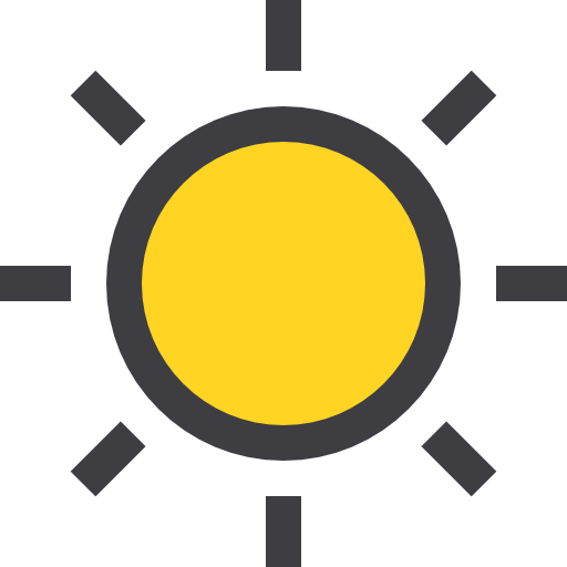 słońce itim2101 Lineal Color ikona