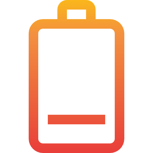 lage batterij itim2101 Gradient icoon