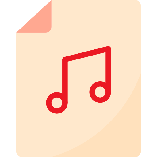 음악 srip Flat icon