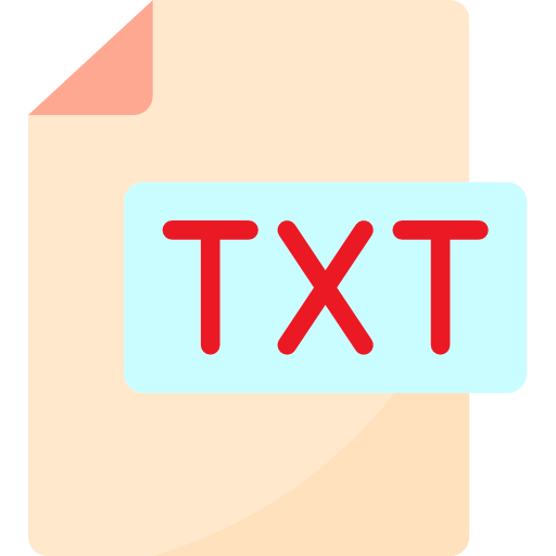 txt srip Flat icon