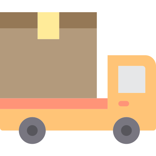 camion de livraison itim2101 Flat Icône
