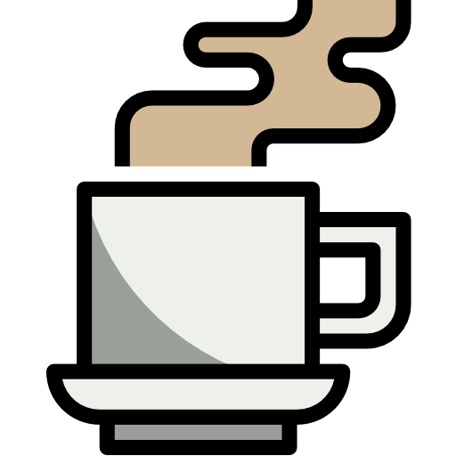 커피 컵 PongsakornRed Lineal Color icon