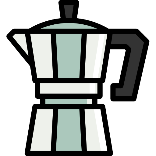 koffiezetapparaat PongsakornRed Lineal Color icoon