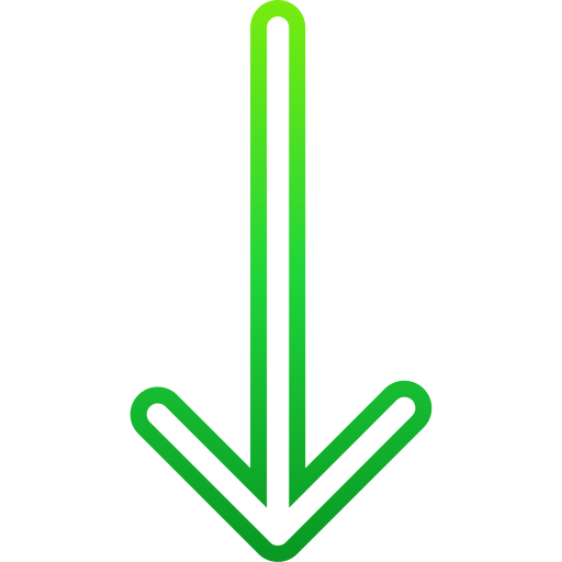 flecha hacia abajo Generic gradient outline icono