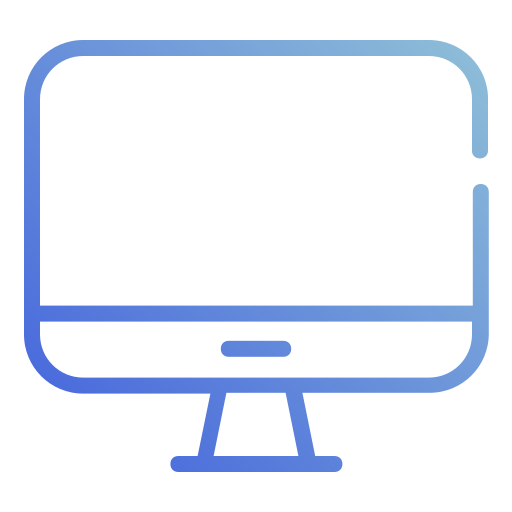 moniteur Generic gradient outline Icône