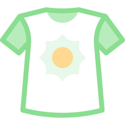 t-shirt Detailed color Lineal color icon