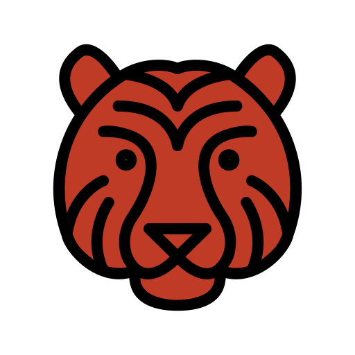 tigre Generic color lineal-color icona