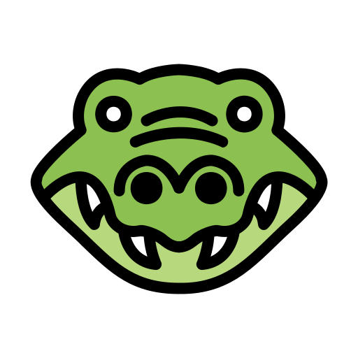 krokodyl Generic color lineal-color ikona