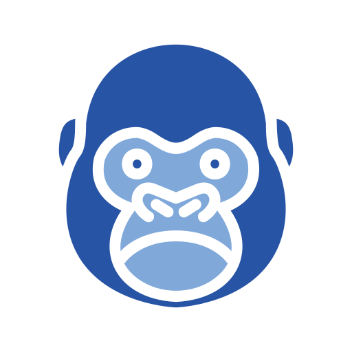 gorilla Generic color fill icoon