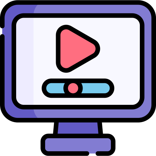 video Kawaii Lineal color icona